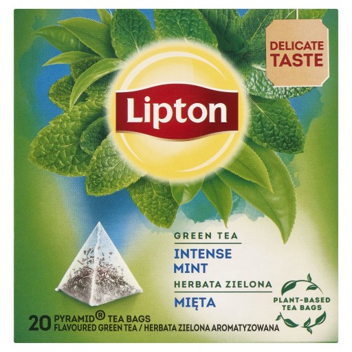 Lipton Herbs of the World expresný zelený čaj Mätové pyramídy 20 ks 32g
