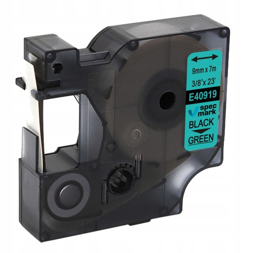 Páska pre DYMO D1 40919 S0720740 9mm/7m zelená/čierna LM 160 280 420P PNP