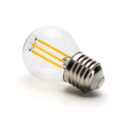 E27 LED žiarovka G45 4W teplá guľa