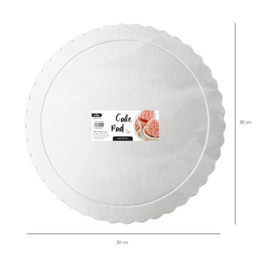 STRIEBORNÝ TANIER NA TORTY, COOKIES A POHÁRKY 30CM