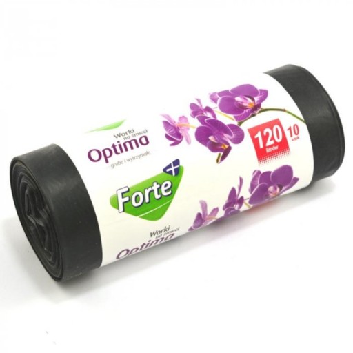 Vrecia na odpadky 120L/10 čierne LDPE Forte+ Optima