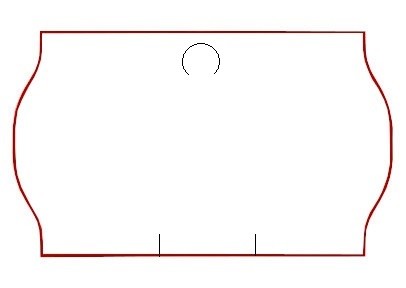 ETIKETY NA ETIKETKOVAČKU CENA PÁSKA 26x12 3000 ks.