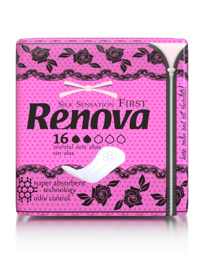 Renova SILK SENSATION FIRST hygienické vložky 16 ks