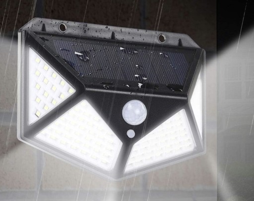 SOLÁRNA LAMPA S POHYBOVÝM SENZOROM HALOGÉN 100LED