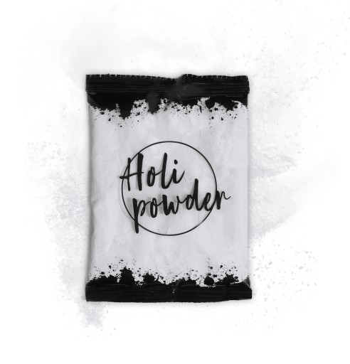 Holi Powder color powder HOLI Festival farieb BIELA