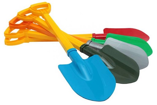 Plastová lopatka 64 cm na detský záhradný piesok, MIX FARIEB