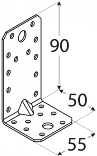 UHLOVÁ TYČ KPL3 TEPSÁRSKA KĹBA 90x50x55x2 10 ks
