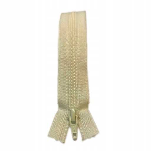 YKK plastový zips 20 cm na ECRU nohavice