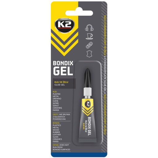 K2 Super Glue WC541 3g Kyanoakrylátové sekundové lepidlo v géli WC541