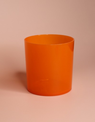 PC pohár nádoba na nalievanie sviečok 280 ml oranžová ORANŽOVÁ - 1 ks.