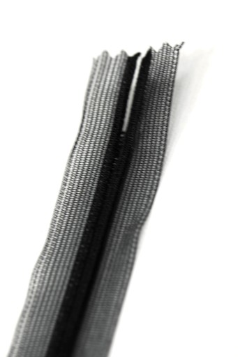Transp na skrytý zips. C3 25 cm Čierna