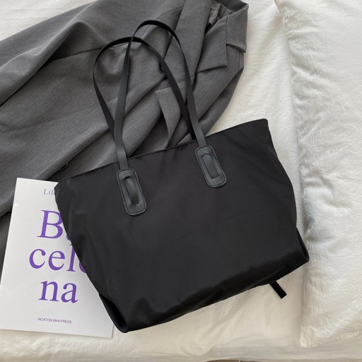 VEĽKÁ ČIERNA DÁMSKA TAŠKA Shopper Priestranná taška cez rameno