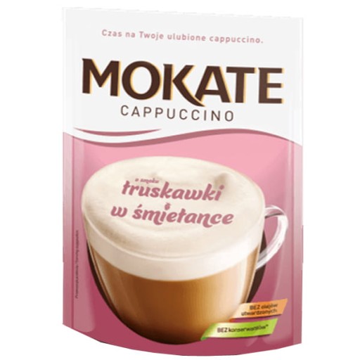 Mokate Cappucino Jahody v smotane 110g