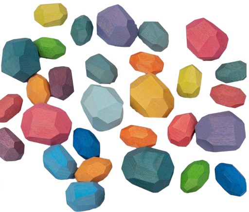 BLOCKS STONES Drevená kreatívna veža Balance