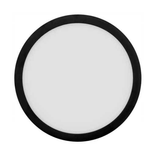 Prisadený LED stropný panel 18W CCD čierny SuperLED