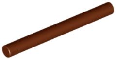LEGO 1X4 ČEPEL, TYČ, HNEDÁ TYČ 30374