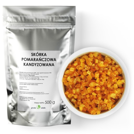 POMERANČOVÁ KÔRA, kandizované talianske kocky, 500g