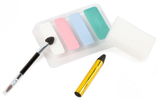 SET FACE PAINT PAINT NÁLEPKY TETOVACIE CENCILY MAKEUP FROST