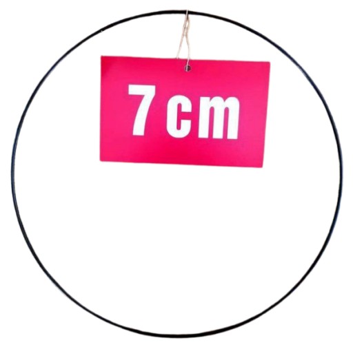 ČIERNY krúžok/ráfik pre lapače snov a makramé 7 cm