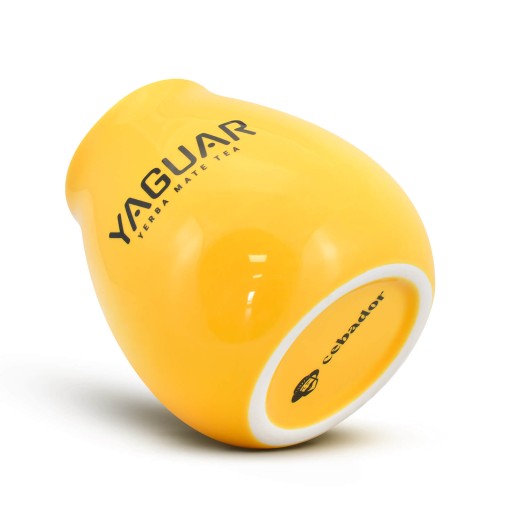 Keramická žltá tekvica s logom Yaguar 350 ml