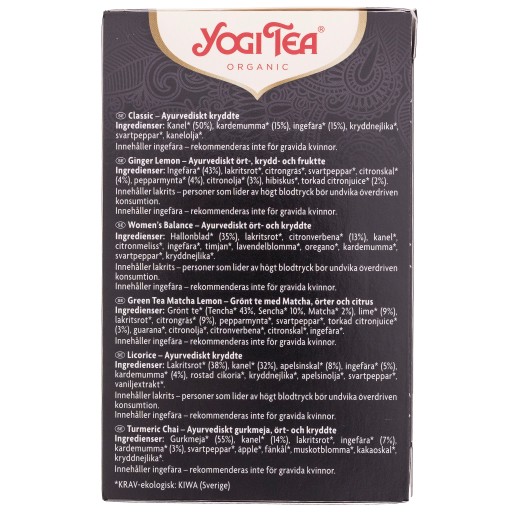 Organický čajový set Finest Selection 34,2 g Yogi Tea