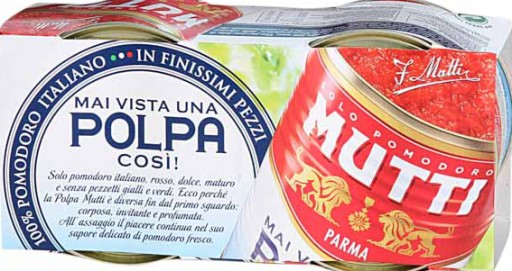 MUTTI Polpa talianske paradajky nadrobno nakrájané 2x210g