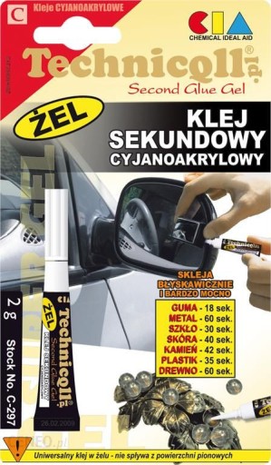Super kyanoakrylátové sekundové lepidlo na všetko