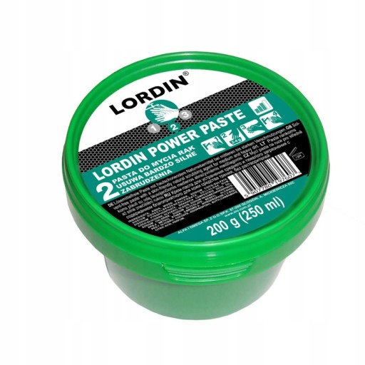 Lordin Power Paste pasta na umývanie rúk 250 ml, ODSTRAŇUJE SILNÉ NEČISTOTY