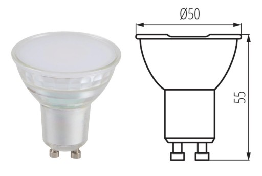 Kanlux Gu10 LED IQ GU10 žiarovka 4,9W neutrálna biela 4000K