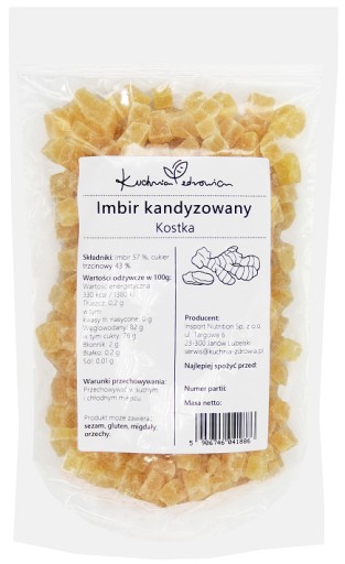 KANDIDOVANÝ ZÁZVOR 250G ČAJ KOCKA ZDRAVÁ KUCHYŇA