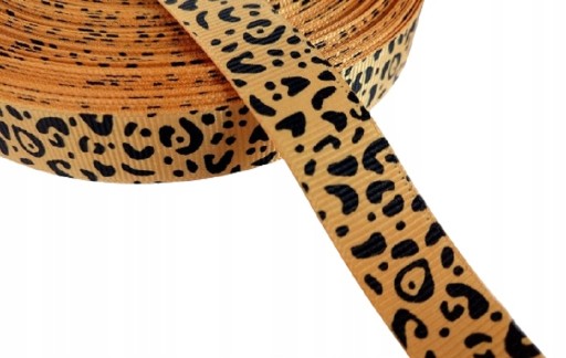 Grogrénová stuha, hnedá leopardia stuha