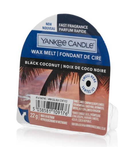 Vosk s vôňou Yankee Candle Čierny kokos
