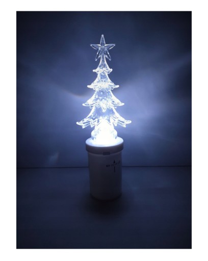 LED VLOŽKA VIANOČNÉHO STROMČEKA, NA AKUMULÁTOROVÚ, DEKORÁCIA, 16,5 cm, STUDENÁ BIELA