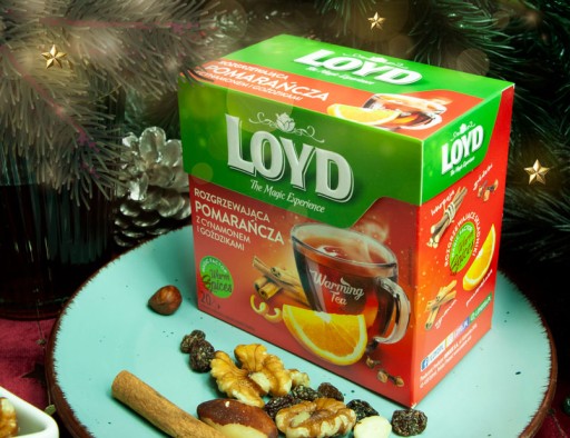 Zimný hrejivý čaj Pomaranč so škoricou a klinčekmi 20T. LOYD