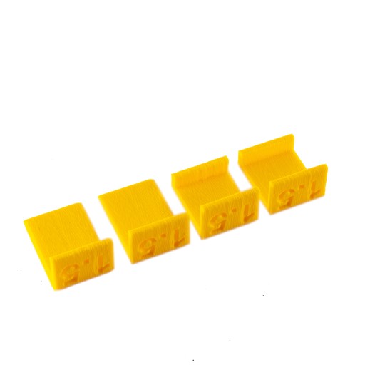Dištančné podložky na nastavenie čiel 1,5 mm, 4 kusy