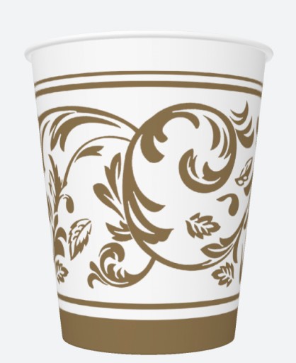 250ml papierové kelímky ''ROCOCO''/8 kusov