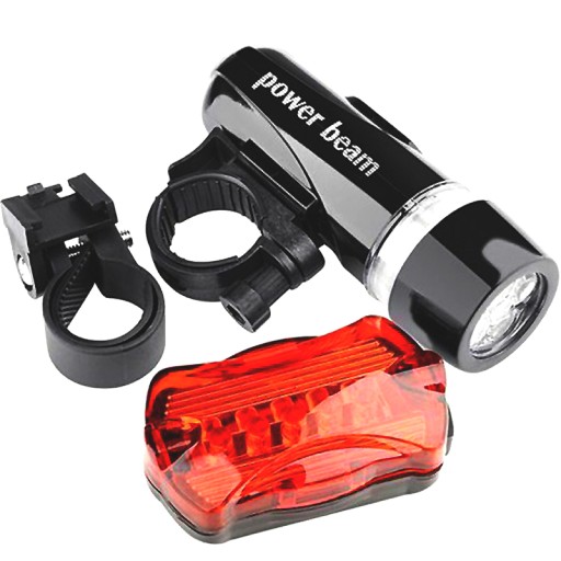 SET LED BICYKLOVÝCH SVETLÁ PREDNÝCH A ZADNÝCH NA BICYKEL + USB BICYKLE SVETLÁ