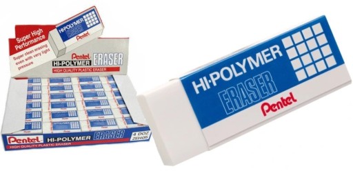 Pentel školská guma, biela