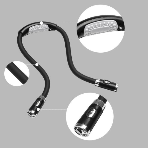 LED lampa na čítanie na krk Batéria Workshop Adr