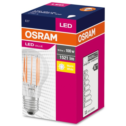 LED žiarovka FILAMENT E27 11W = 100W 2700K OSRAM
