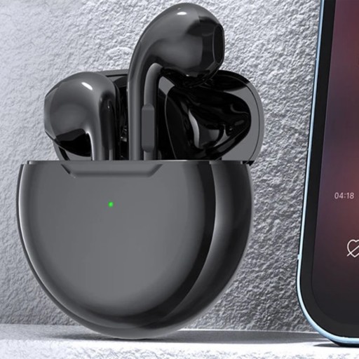 BEZDRÔTOVÉ SLÚCHADLÁ PRO 6 BLUETOOTH 5.3 + POWERBANK + KÁBEL USB TYPU C