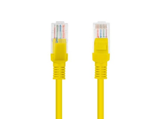 RJ45 Cat.6 kábel 0,25m Lanberg žltý UTP