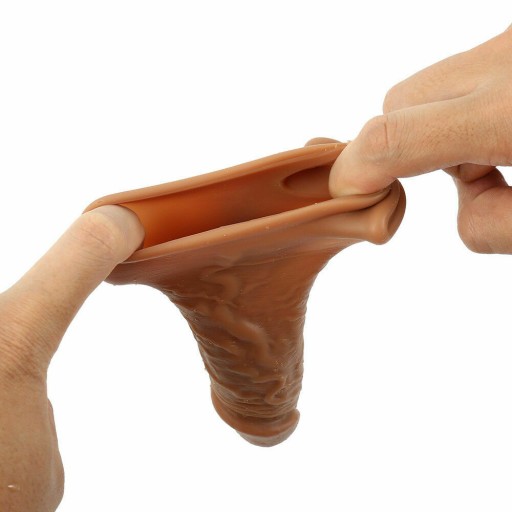 REALISTICKÉ SILIKÓNOVÉ PREDĹŽENIE, KRYT NA PENIS