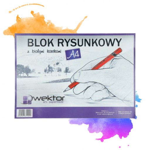 A4 PAPIER BIELY BLOK PRE DETI NA KRESLENIE BLOK