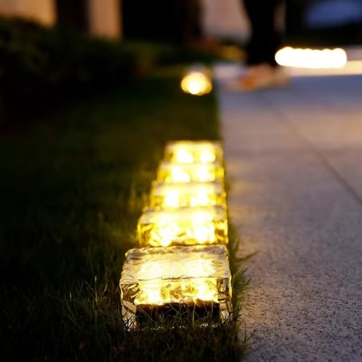 Solárna LED záhradná lampa Kocka ľadu 7x7 Solárna dekoratívna odolná