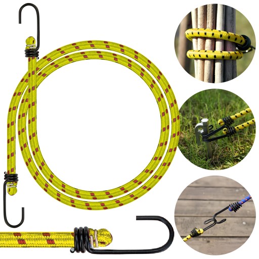 Gumy do batožiny 110cm, 3 ks, flexibilné transportné sťahovacie šnúry