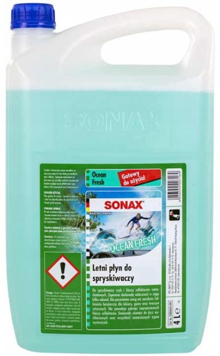 SONAX SUMMER OCEAN FRESH KVAPALINA DO OSTREKOVACOV - 4L