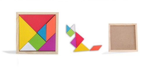 DREVENÝ TANGRAM PUZZZ