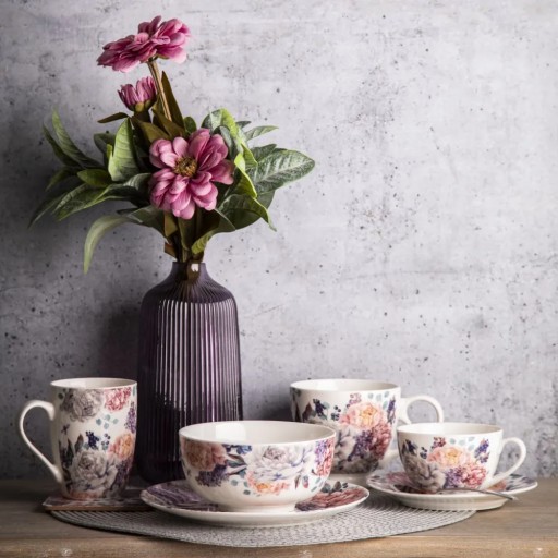 Miska na šalát, misa na polievku, porcelánová misa Altom Design, Lilac Bez, 600ml