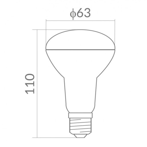 E27 LED žiarovka, veľký závit, 10W, neutrálna hubová hlava